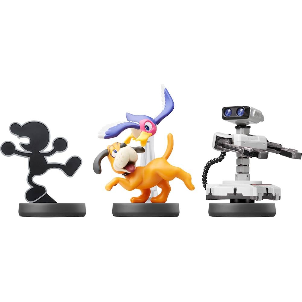 Retro Nintendo 3-Pack R.O.B,. Mr. Game & Watch, Duck Hunt Amiibo