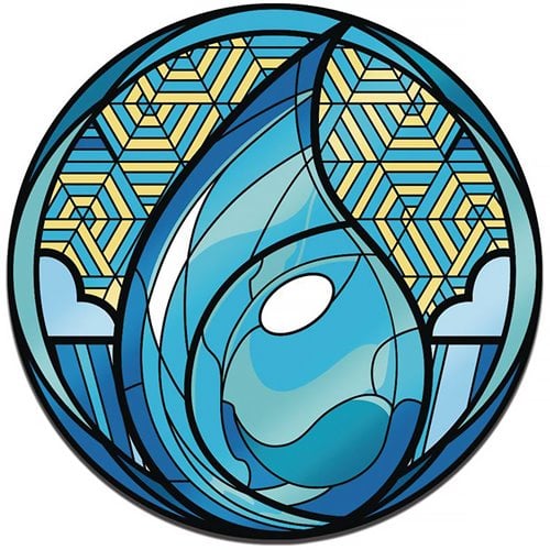 Magic the Gathering Stained Glass - Island: Limited Edition Augmented Reality Pin (Toys)