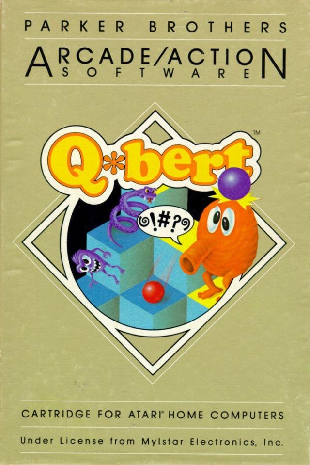 J2Games.com | Q*bert (Atari 800) (Pre-Played - CIB - Good).