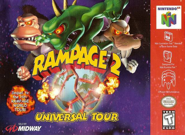 J2Games.com | Rampage 2 Universal Tour (Nintendo 64) (Pre-Played - Game Only).