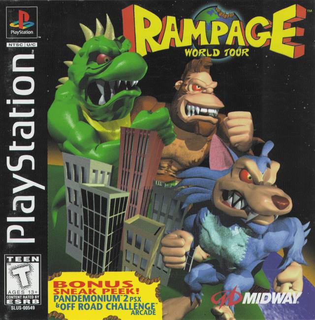 J2Games.com | Rampage World Tour (Playstation) (Pre-Played - Game Only).