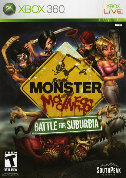 J2Games.com | Monster Madness Battle for Suburbia (Xbox 360) (Pre-Played - CIB - Good).