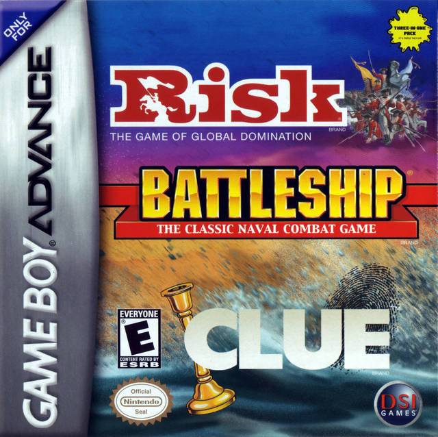 J2Games.com | Risk / Battleship / Clue (Gameboy Advance) (Pre-Played - Game Only).