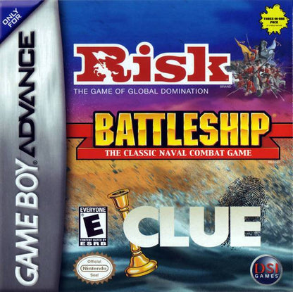 J2Games.com | Risk / Battleship / Clue (Gameboy Advance) (Pre-Played - Game Only).