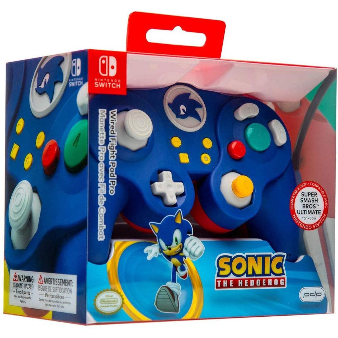 J2Games.com | PDP Wired Fight Pad Pro Sonic (Nintendo Switch) (Brand New).