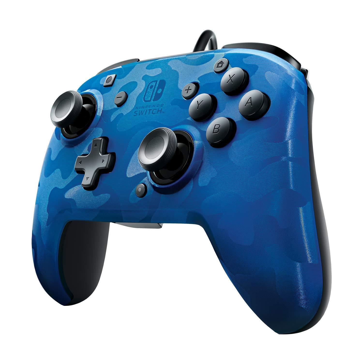 PDP Faceoff Wired Pro Controller Blue Camo (Nintendo Switch) – J2Games