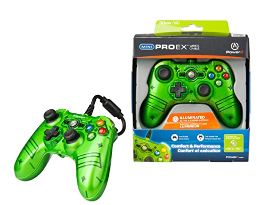 Mini Pro EX Controller Green (Wired) (Xbox 360)
