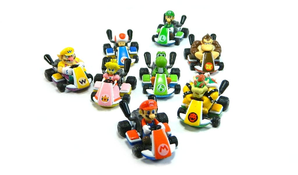 Nintendo Super Mario Kart Pull-Back Racers Random Set of 3