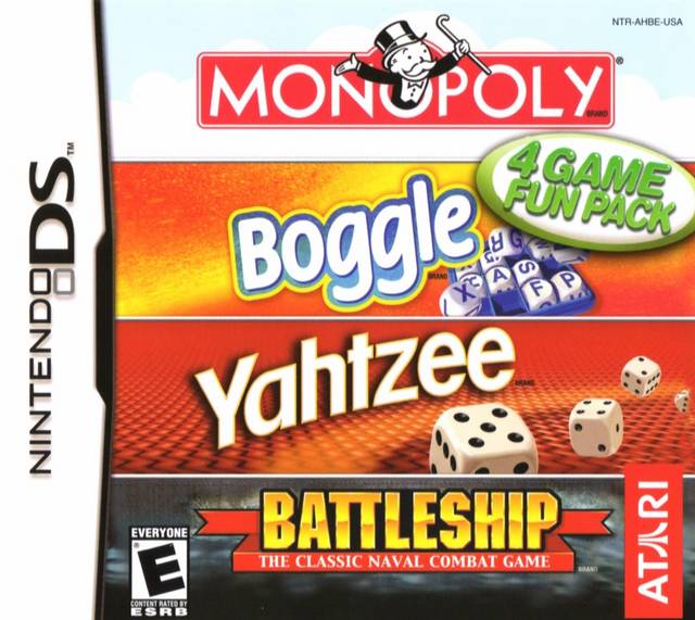 Monopoly / Boggle / Yahtzee / Battleship (Nintendo DS)