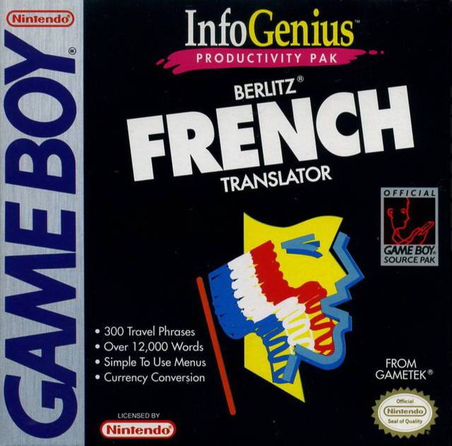 J2Games.com | Infogenius Productivity Pack Berlitz French Translator (Gameboy) (Pre-Played - CIB - Good).