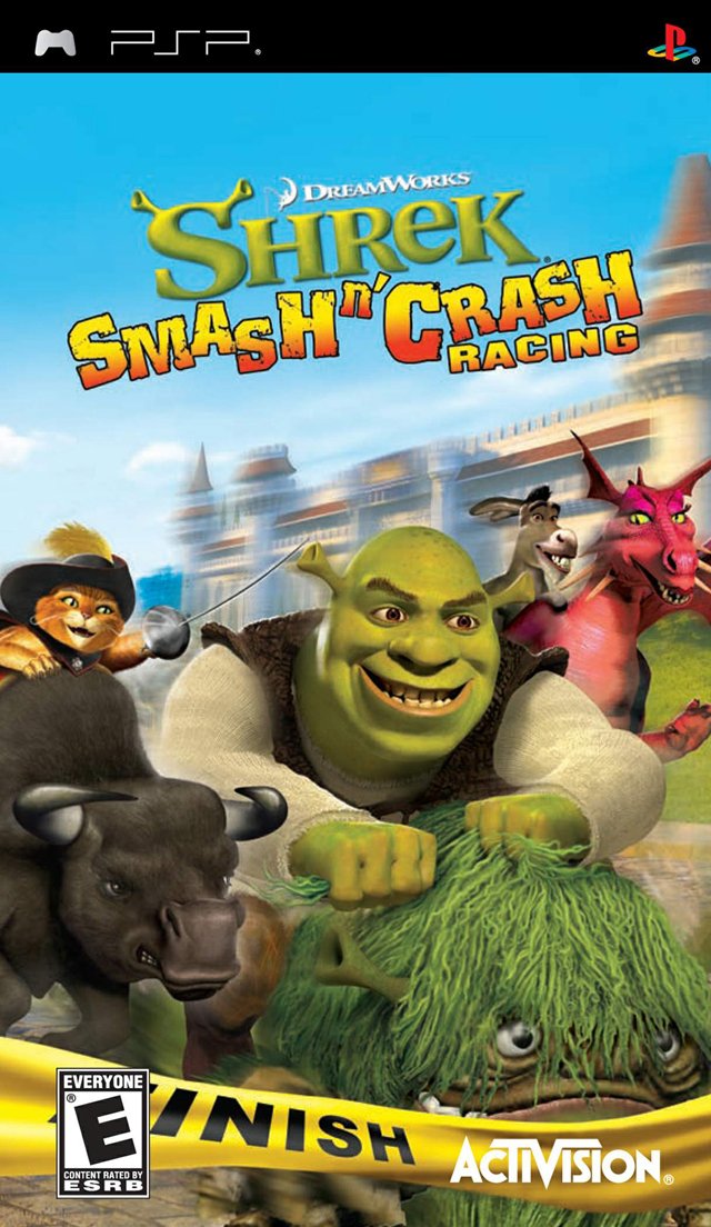 Shrek Smash y Crash Racing (PSP)