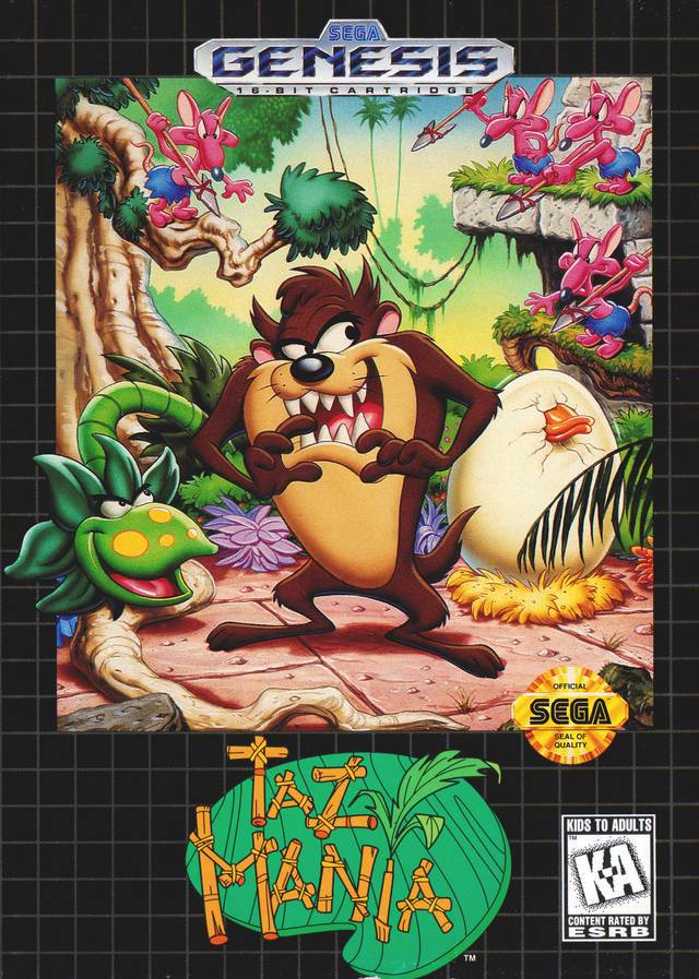 J2Games.com | Taz-Mania (Sega Genesis) (Pre-Played - Game Only).