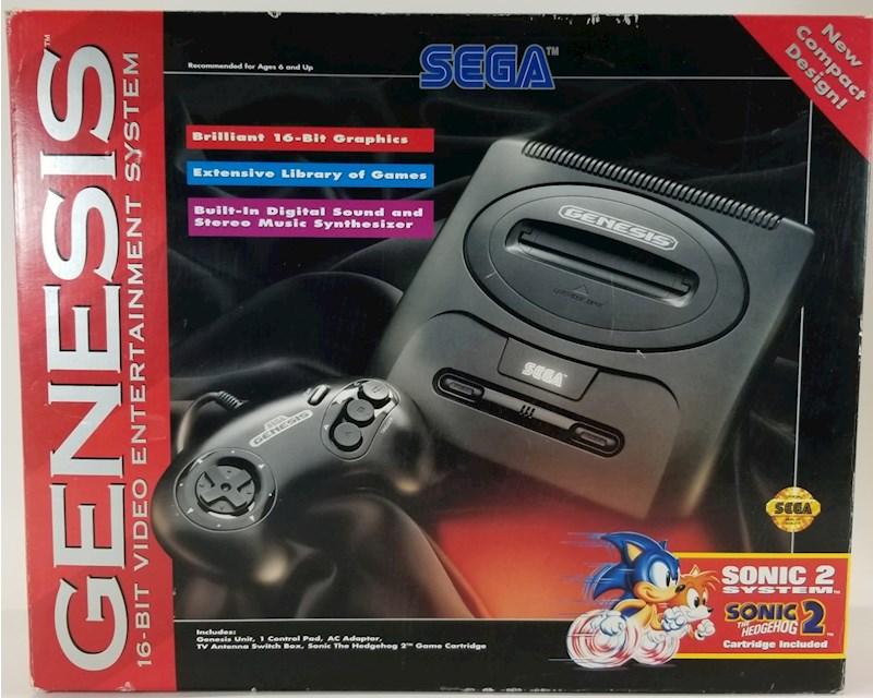 J2Games.com | Sega Genesis 2 Console With Sonic 2 Game Cart (Sega Genesis) (Pre-Played - Game Console).
