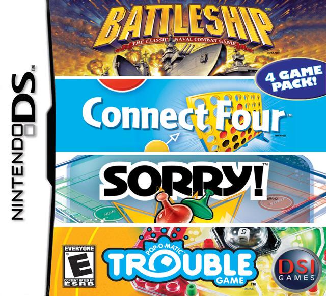 J2Games.com | Battleship Connect Four Sorry Trouble (Nintendo DS) (Complete - Good).
