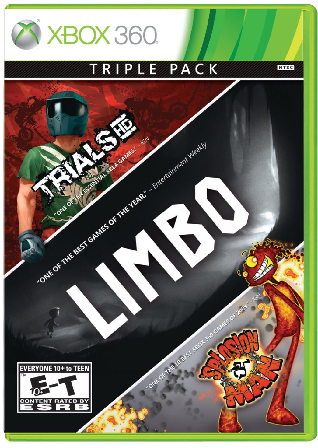 Paquete triple: Limbo, Trials HD, Splosion Man (Xbox 360)