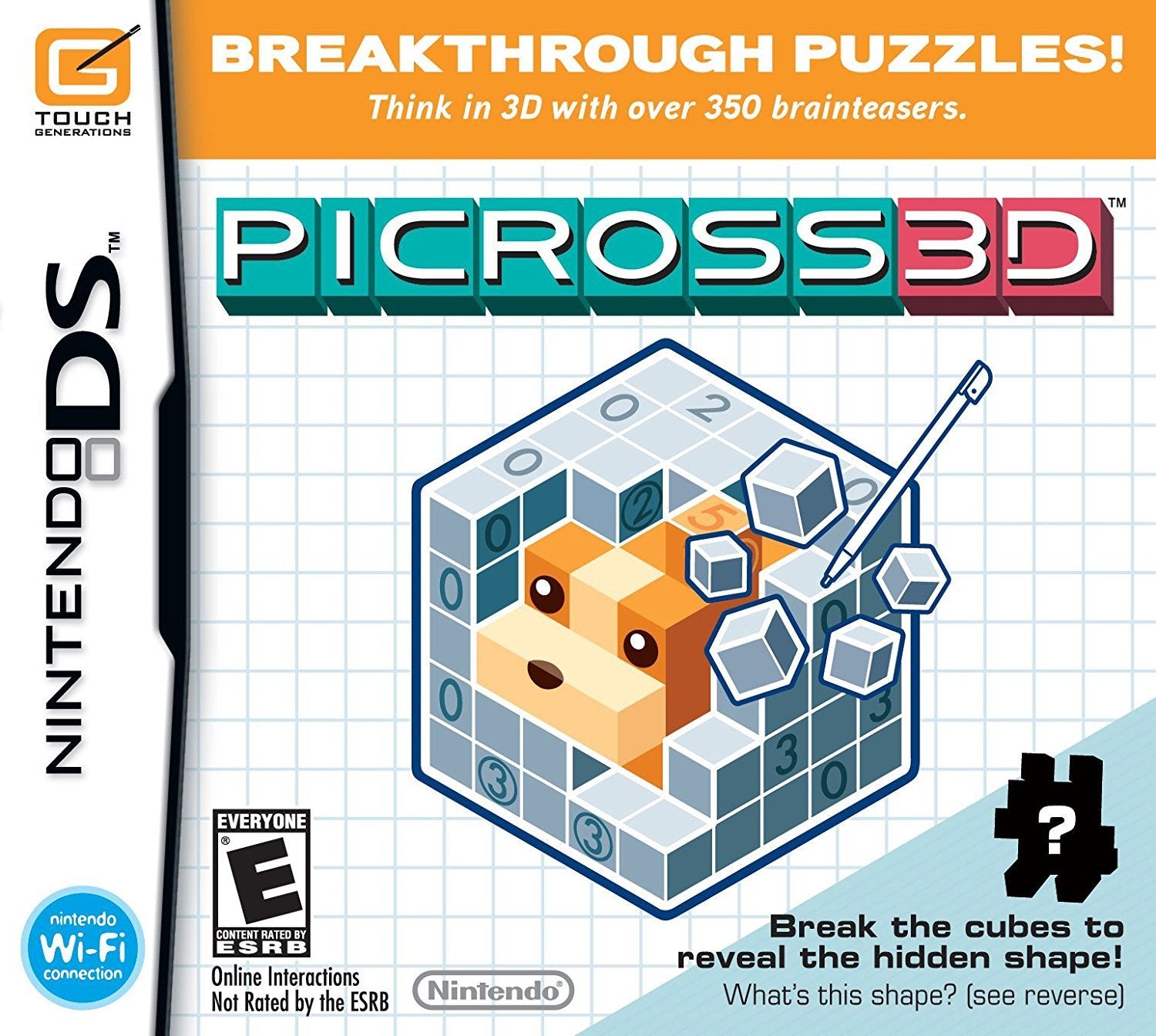 J2Games.com | Picross 3D (Nintendo DS) (Pre-Played).