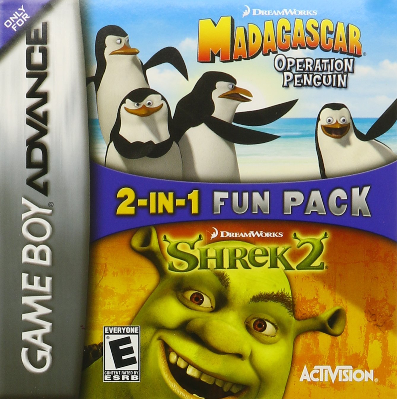 J2Games.com | Madagascar Operation Penguin and Shrek 2 (Gameboy Advance) (Pre-Played - Game Only).