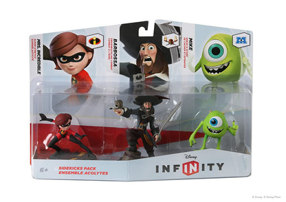 Disney Infinity: Figure 3-Pack Sidekicks: Mrs. Incredible, Barbossa, And Mike (Toys)