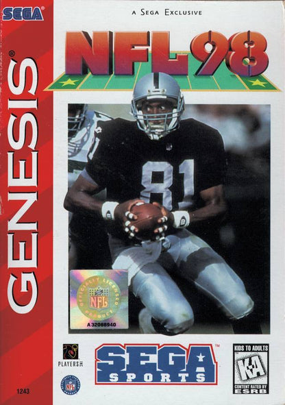 J2Games.com | NFL 98 (Sega Genesis) (Pre-Played - CIB - Very Good).