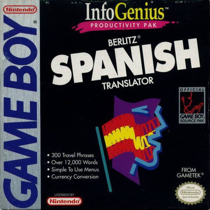 J2Games.com | InfoGenius Berlitz Spanish Translator (Gameboy) (Pre-Played - Game Only).
