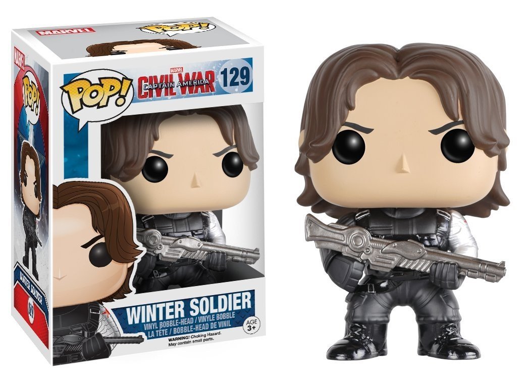J2Games.com | POP! Marvel Captain America Civil War 129: Winter Soldier (Toys) (Brand New).