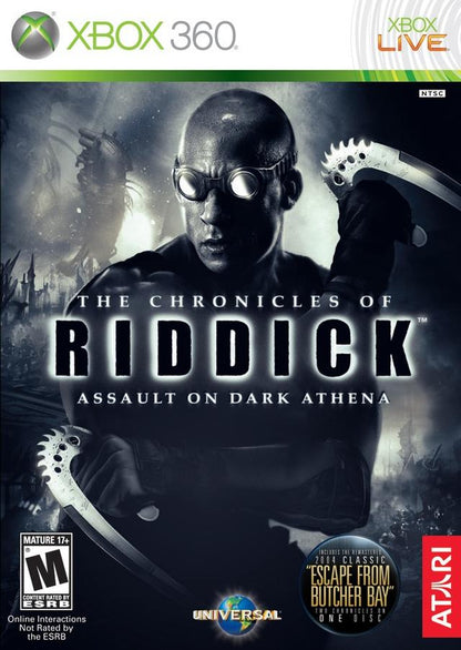 J2Games.com | The Chronicles of Riddick: Assault on Dark Athena (Xbox 360) (Pre-Played - CIB - Good).
