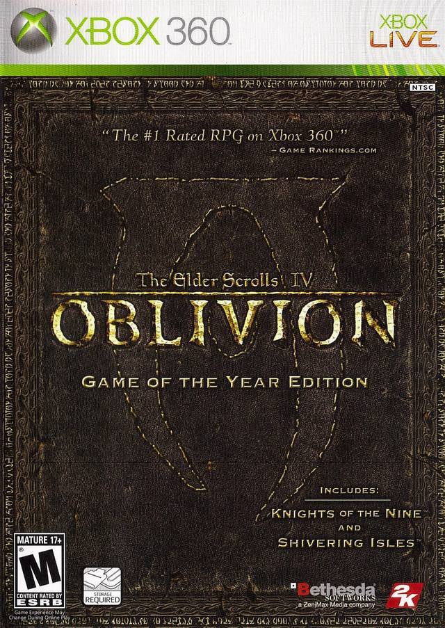 J2Games.com | Elder Scrolls IV Oblivion Game of the Year (Xbox 360) (Pre-Played - Game Only).