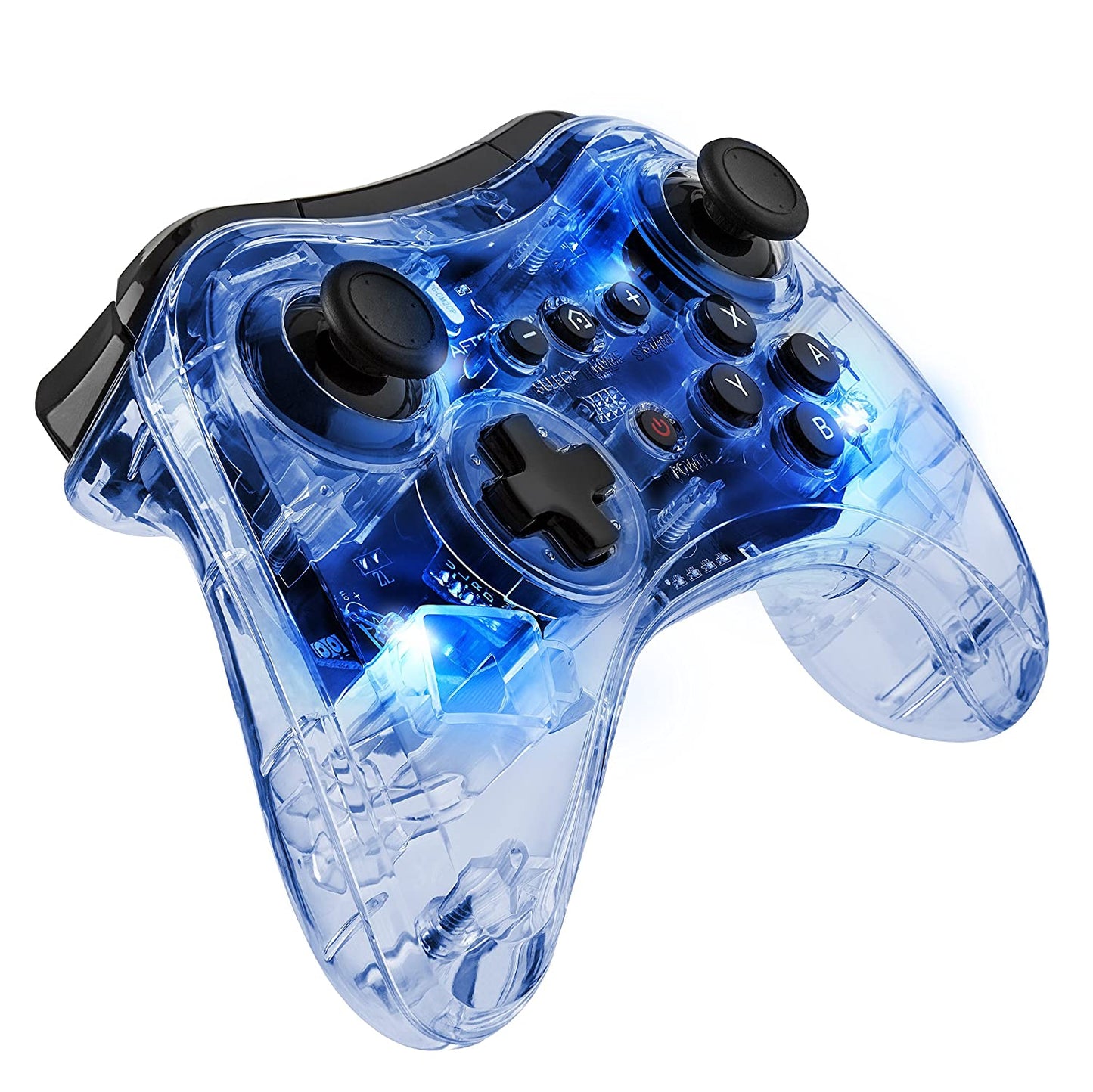 Mando inalámbrico Pro WiiU Afterglow: azul firma (WiiU) 