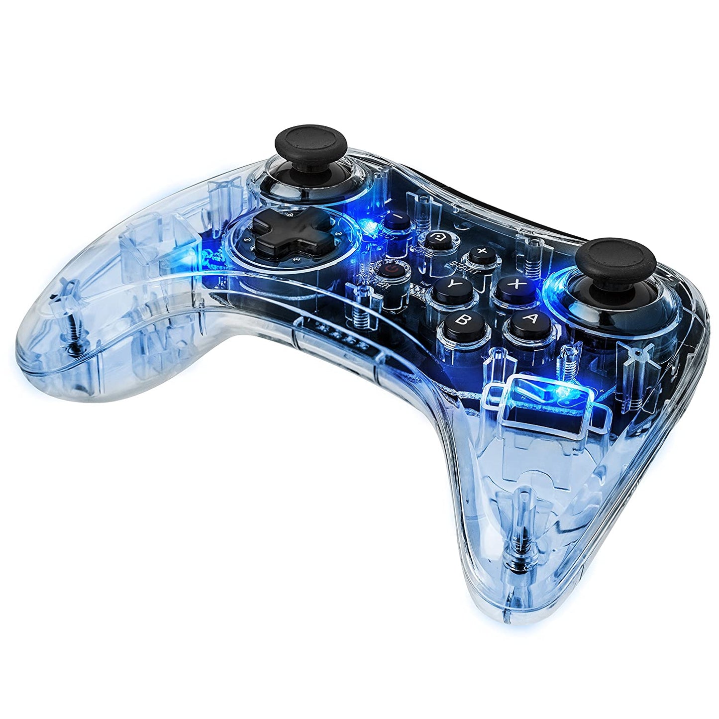 Mando inalámbrico Pro WiiU Afterglow: azul firma (WiiU) 