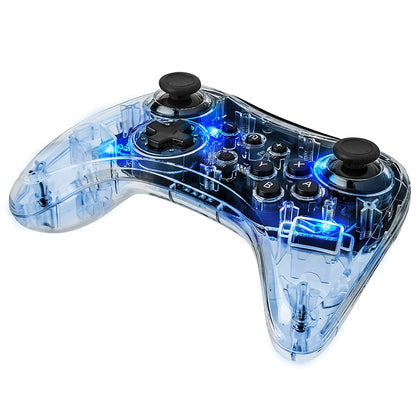 Mando inalámbrico Pro WiiU Afterglow: azul firma (WiiU) 