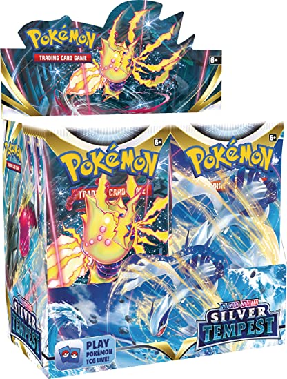 Pokémon TCG: Paquetes de refuerzo Sword &amp; Shield Silver Tempest (juguetes)