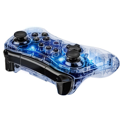 Mando inalámbrico Pro WiiU Afterglow: azul firma (WiiU) 