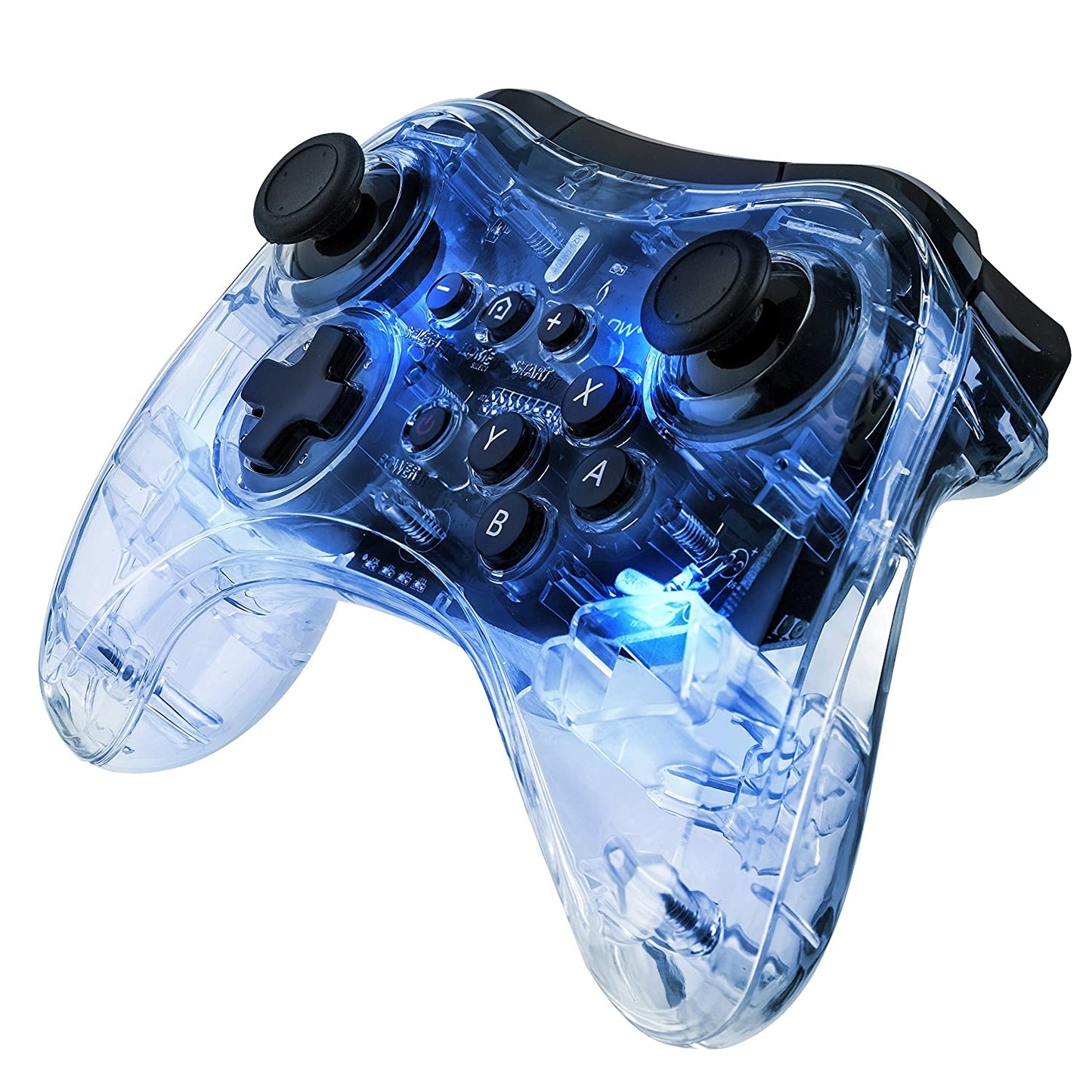 Mando inalámbrico Pro WiiU Afterglow: azul firma (WiiU) 