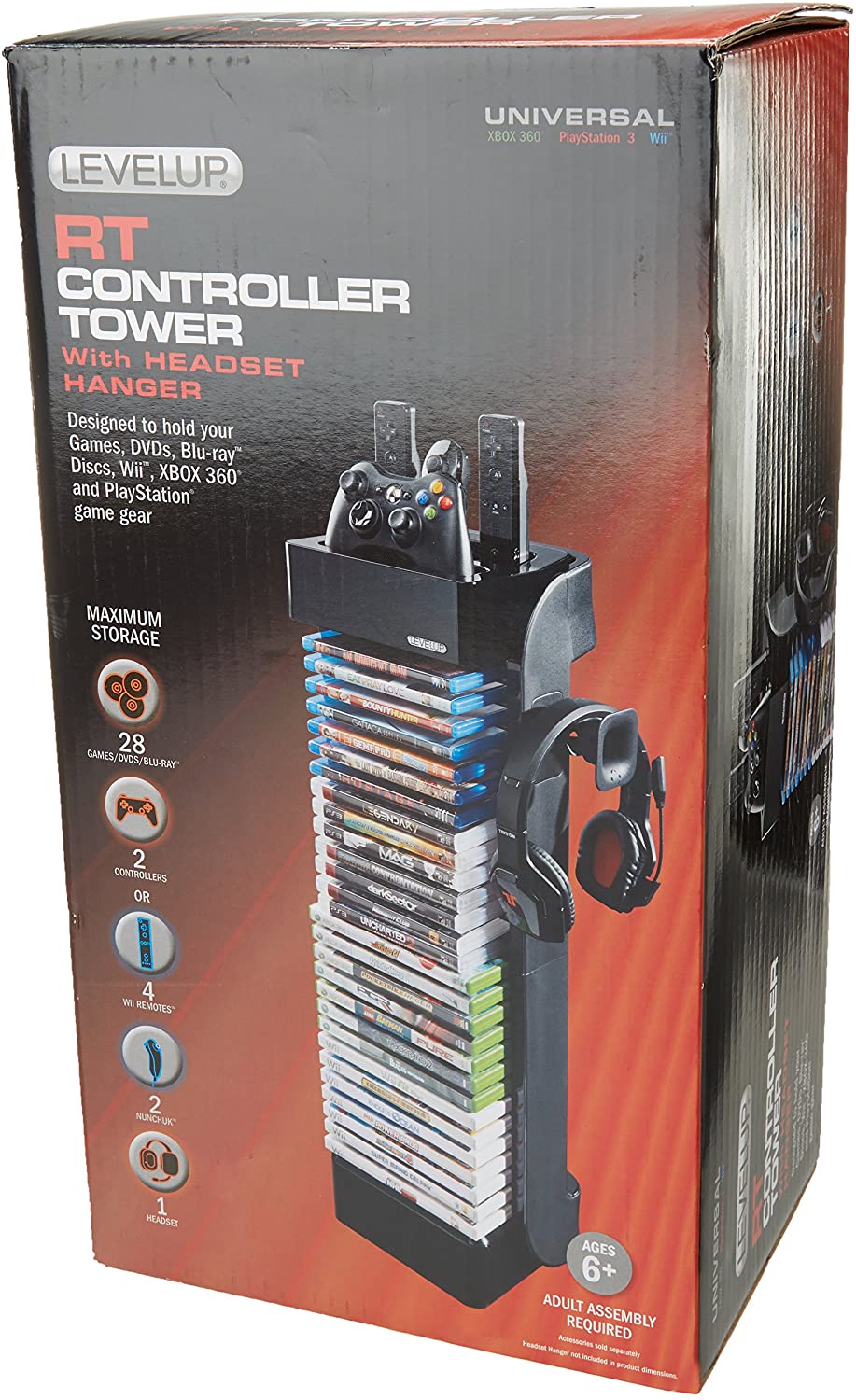 J2Games.com | Level Up RT Storage Tower (Playstation 3) (Pre-Played - Accessory).