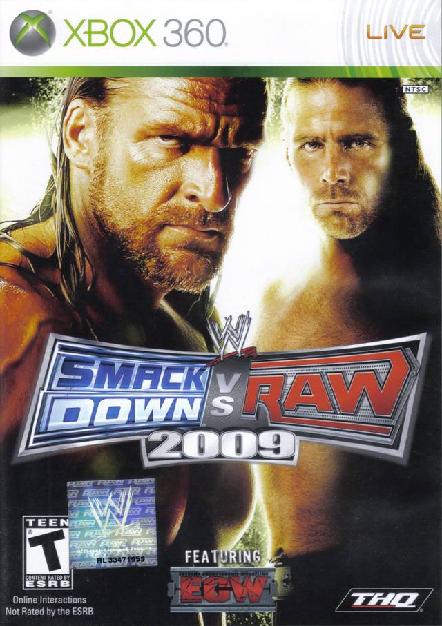 J2Games.com | WWE SmackDown vs. Raw 2009 (Xbox 360) (Pre-Played - CIB - Good).