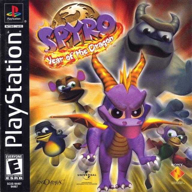 J2Games.com | Spyro Year of the Dragon (Holographic Cover) (Playstation) (Pre-Played - CIB - Good).