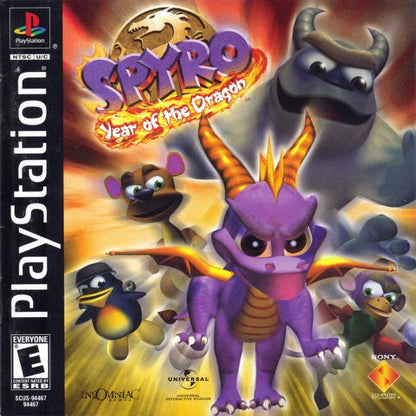 J2Games.com | Spyro Year of the Dragon (Holographic Cover) (Playstation) (Pre-Played - CIB - Good).