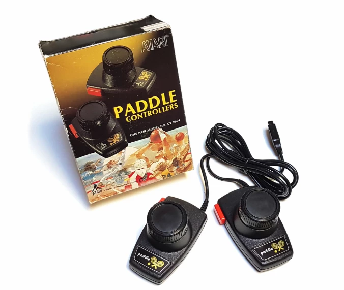 J2Games.com | Atari Paddle Controllers with Box (Atari 2600) (Pre-Played - Accessory).