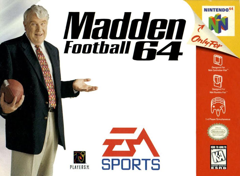 J2Games.com | Madden 64 (Nintendo 64) (Pre-Played - Game Only).