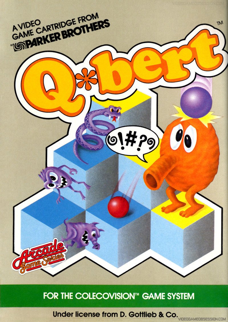 J2Games.com | Q*bert (Colecovision) (Pre-Played - Game Only).