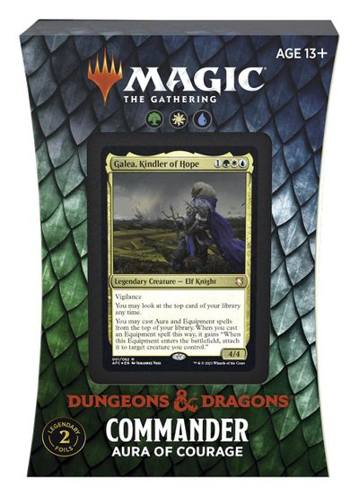 Magic The Gathering: Aventuras en los Reinos Olvidados Aura of Courage Commander Deck (MTG)