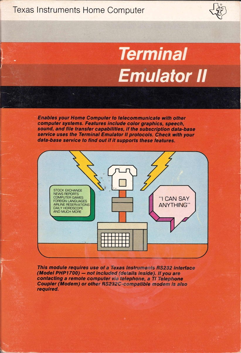 J2Games.com | Terminal Emulator II (Texas Instruments TI-99) (Pre-Played - CIB - Good).