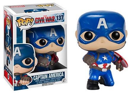 J2Games.com | POP! Marvel Captain America Civil War 137: Captain America (Brand New) (Funko).