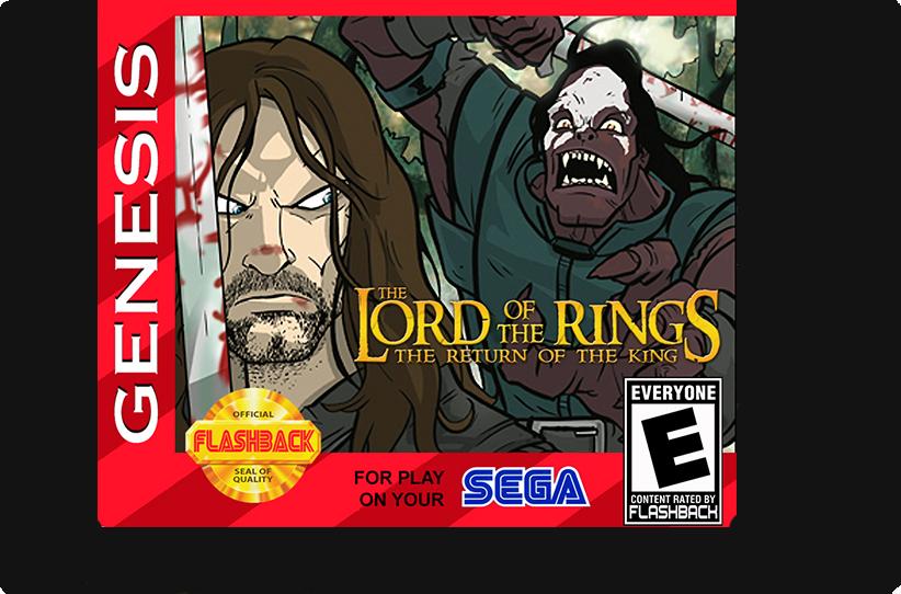 J2Games.com | Lord of the Rings Return of The King (Rom Hack) (Sega Genesis) (Pre-Played - Game Only).