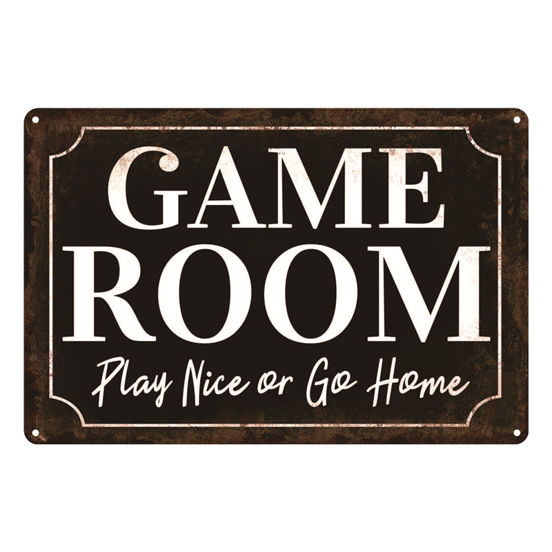 "Game Room" Metal Poster Tin Sign (Toys)