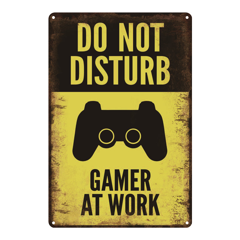 "Do Not Disturb" Metal Poster Tin Sign (Toys)
