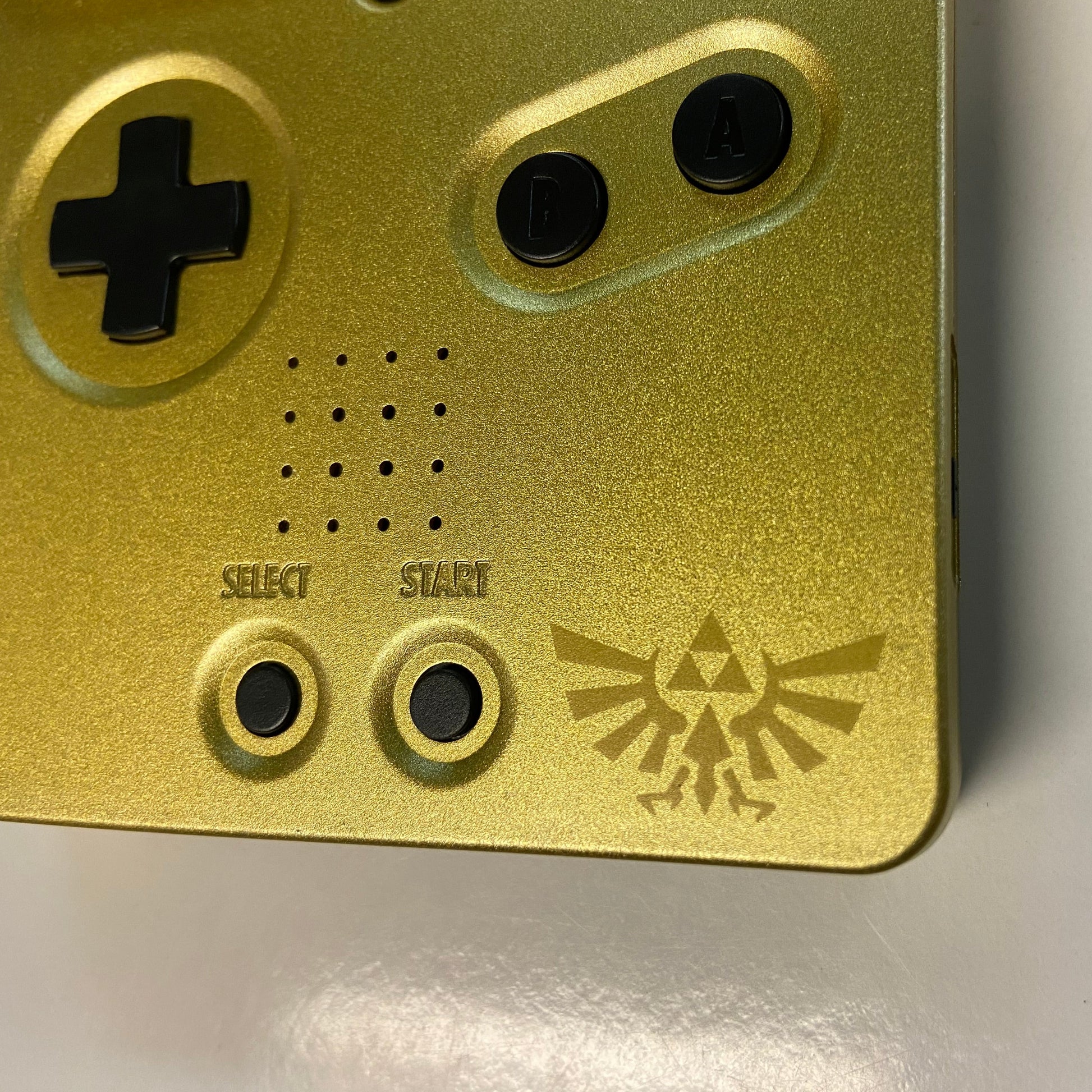 Custom Modded Gameboy Advance SP Zelda Tri-Force Edition w/ V2 IPS Scr ...