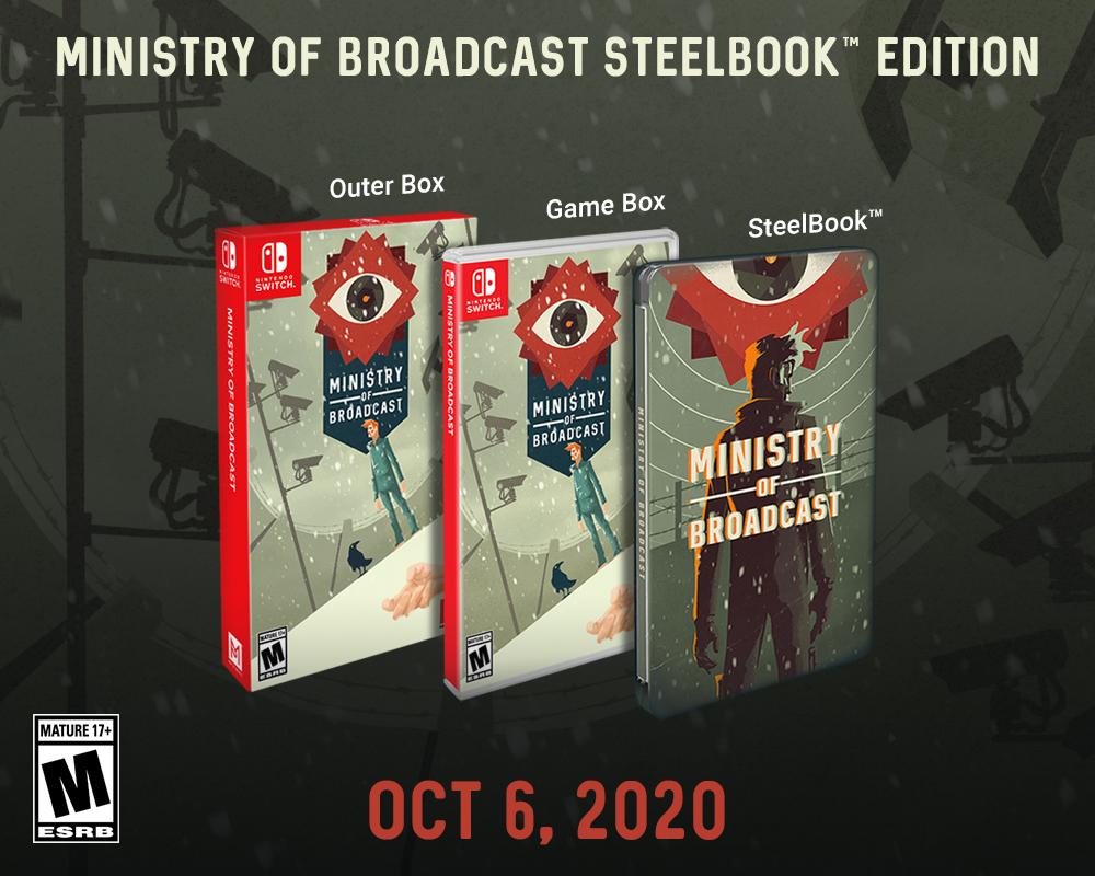 J2Games.com | Ministry of Broadcast Steelbook Edition (Nintendo Switch) (Brand New).