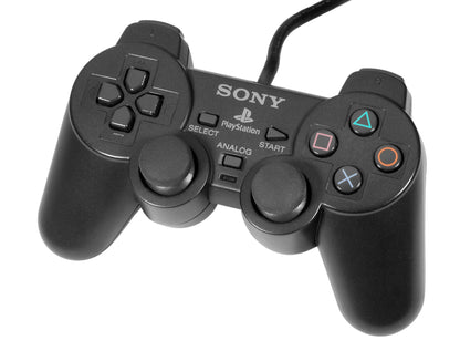 J2Games.com | Black Dual Shock Controller (Playstation 2) (Pre-Played - Accessory).