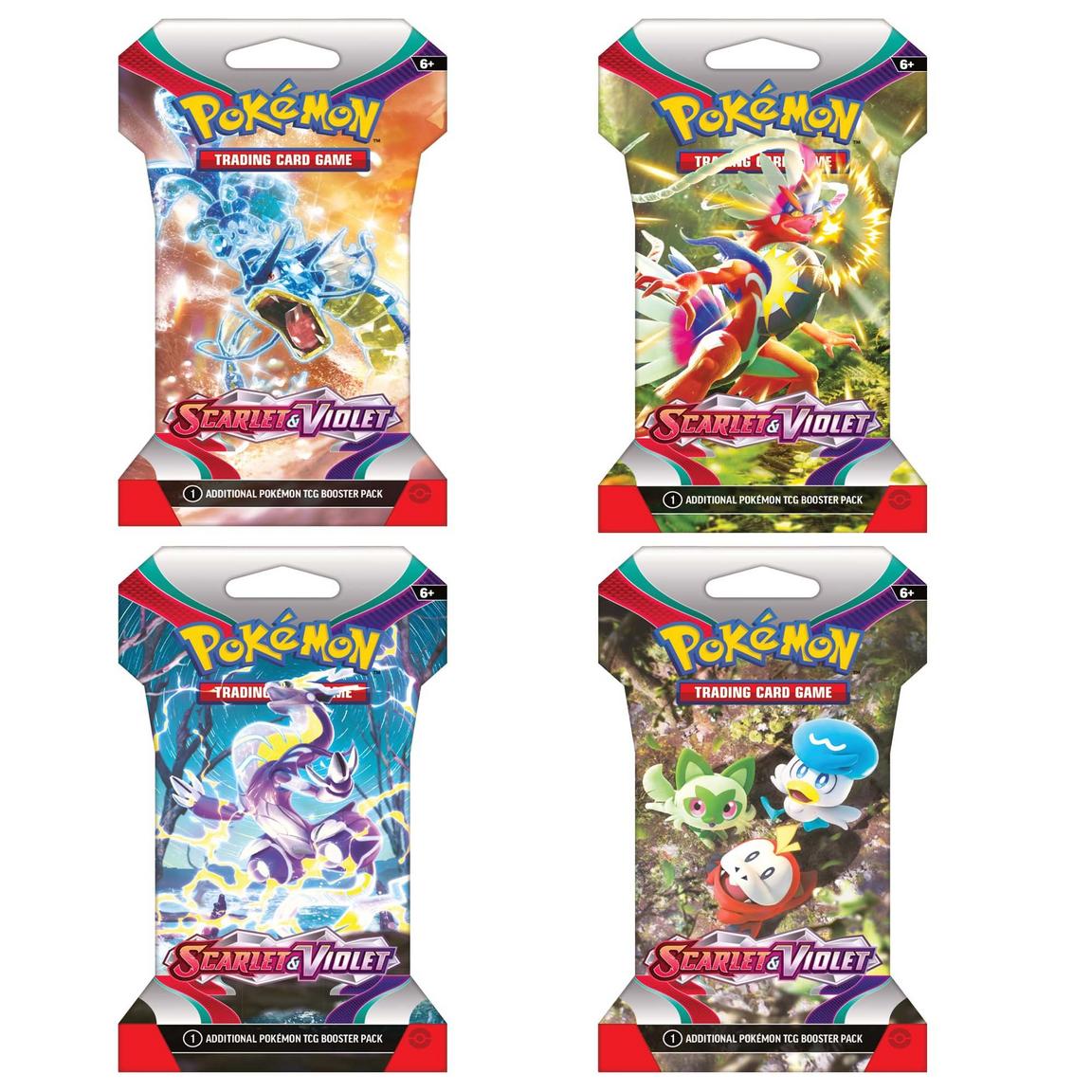 Pokemon TCG: Scarlet and Violet Sleeved Booster Pack (Toys) J2Games Pokemon TCG: Scarlet and Violet Sleeved Booster Pack (Toys) J2Games